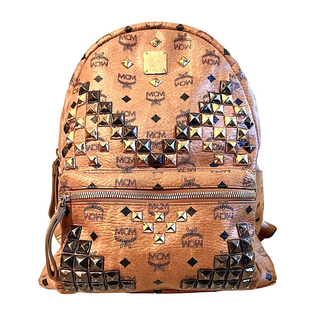 MCM Large Studded Stark Visetos Backpack